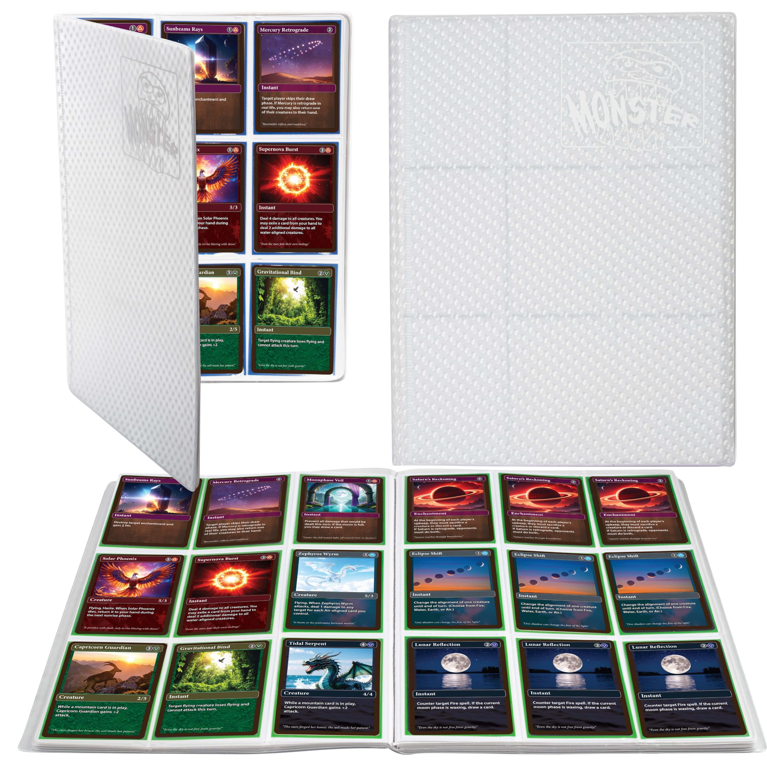 北へ。-White Illumimation- PRカード9枚未開封パックセット Monster Binder - 9 Pocket Trading-Card Album - Holofoil White w